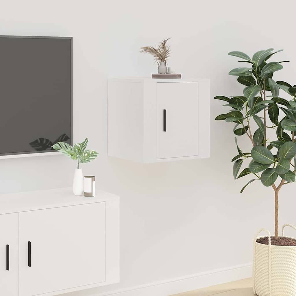 Tv-wandmeubel 40x34,5x40 cm wit – afbeelding 1