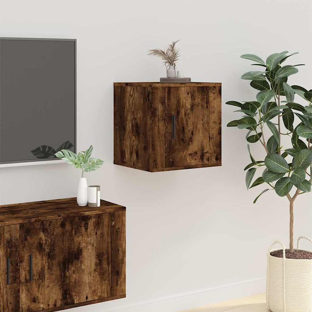 Tv-wandmeubel 40x34,5x40 cm gerookt eikenkleurig – afbeelding 1