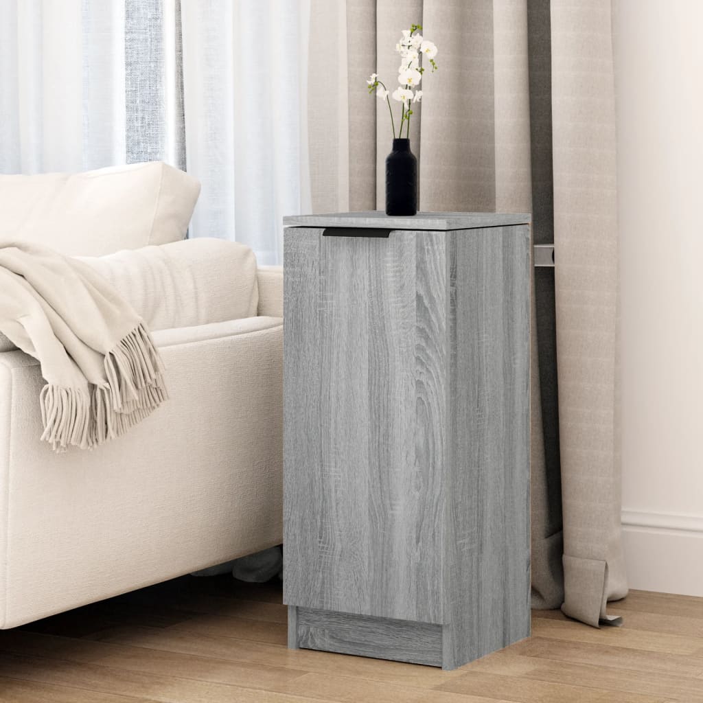 Dressoir 30x30x70 cm bewerkt hout grijs sonoma eikenkleurig
