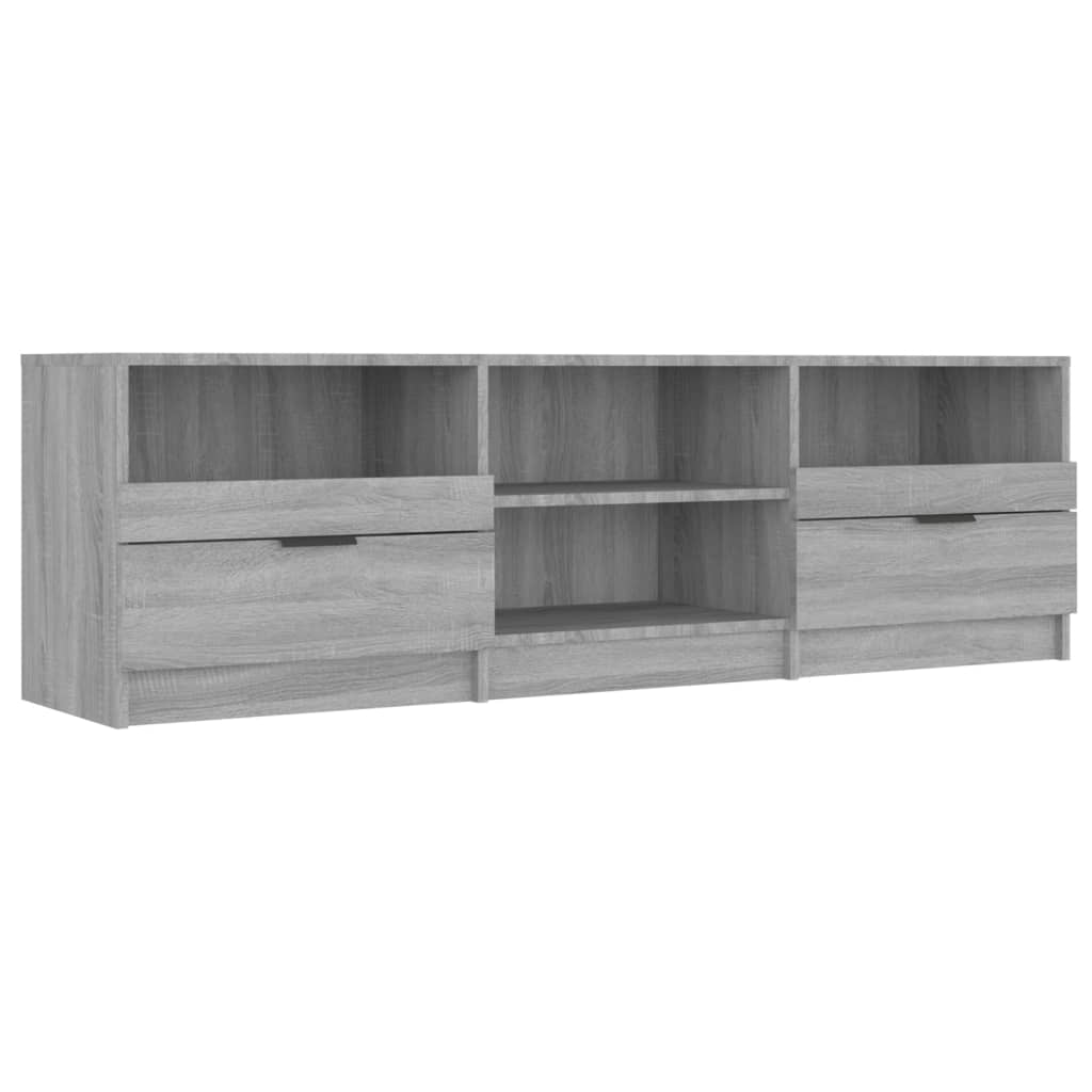 Tv-meubel 150x33,5x45 cm bewerkt hout grijs sonoma eikenkleurig – afbeelding 2