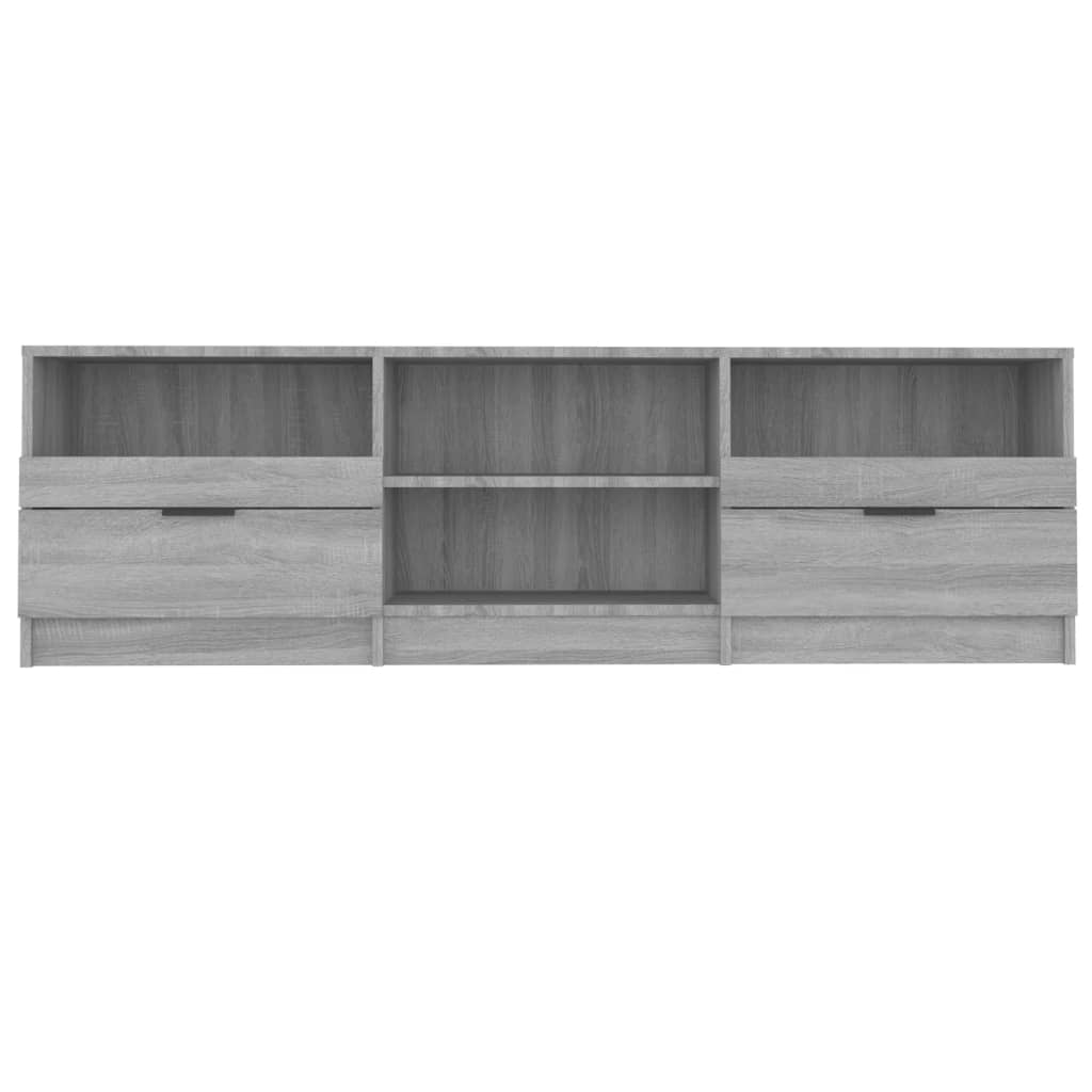 Tv-meubel 150x33,5x45 cm bewerkt hout grijs sonoma eikenkleurig – afbeelding 4