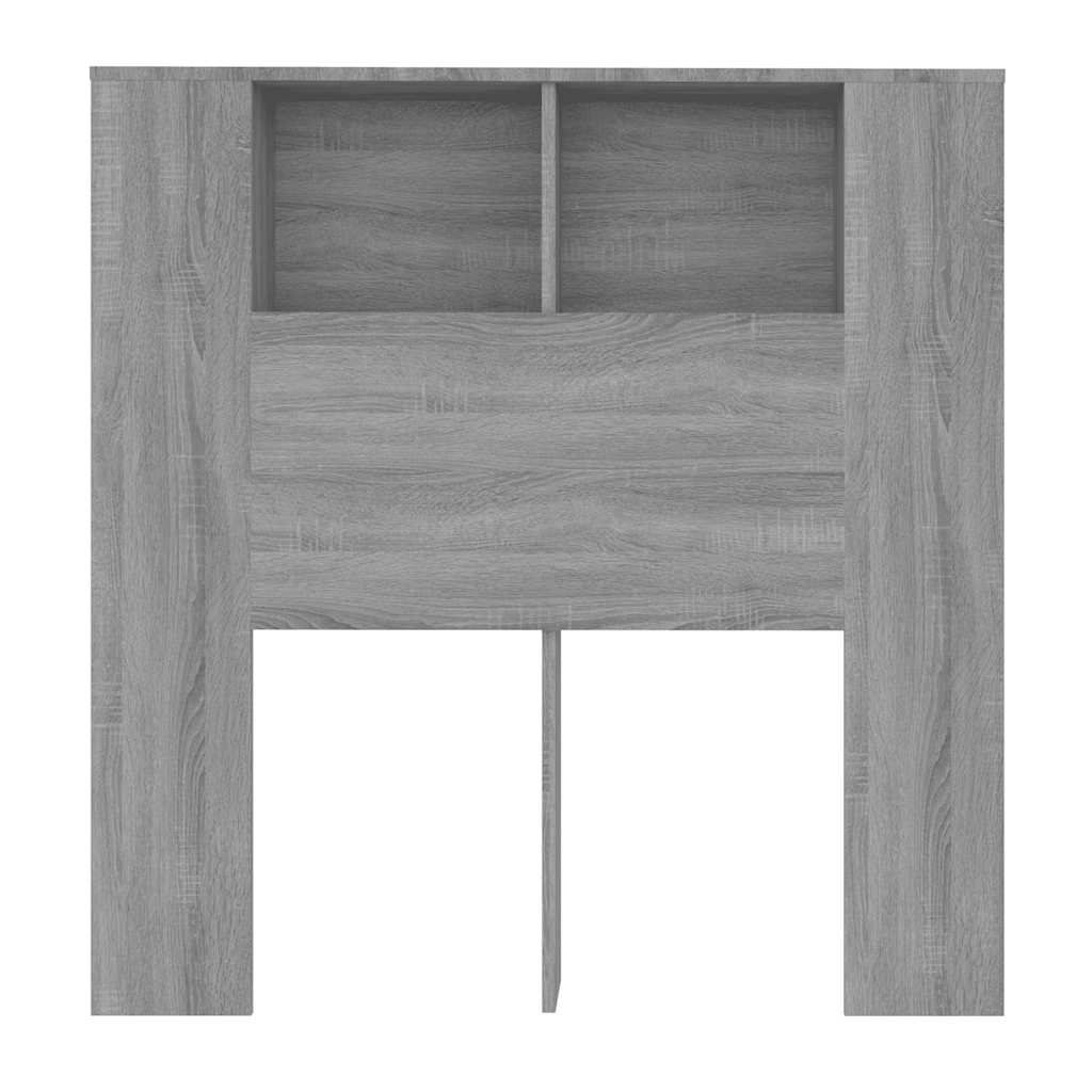 Hoofdbordkast 100x18,5x102,5 cm grijs sonoma eikenkleurig – afbeelding 4