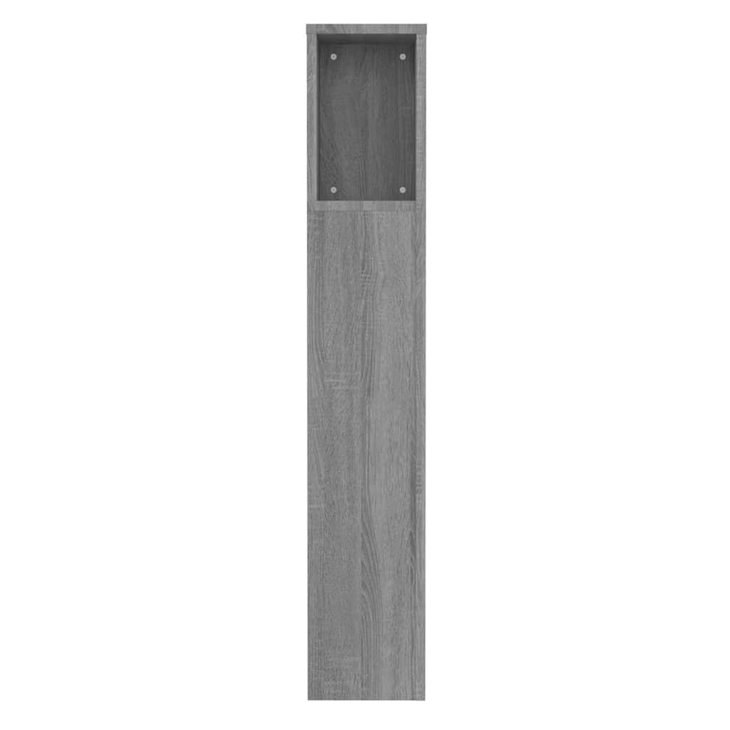 Hoofdbordkast 100x18,5x102,5 cm grijs sonoma eikenkleurig – afbeelding 5