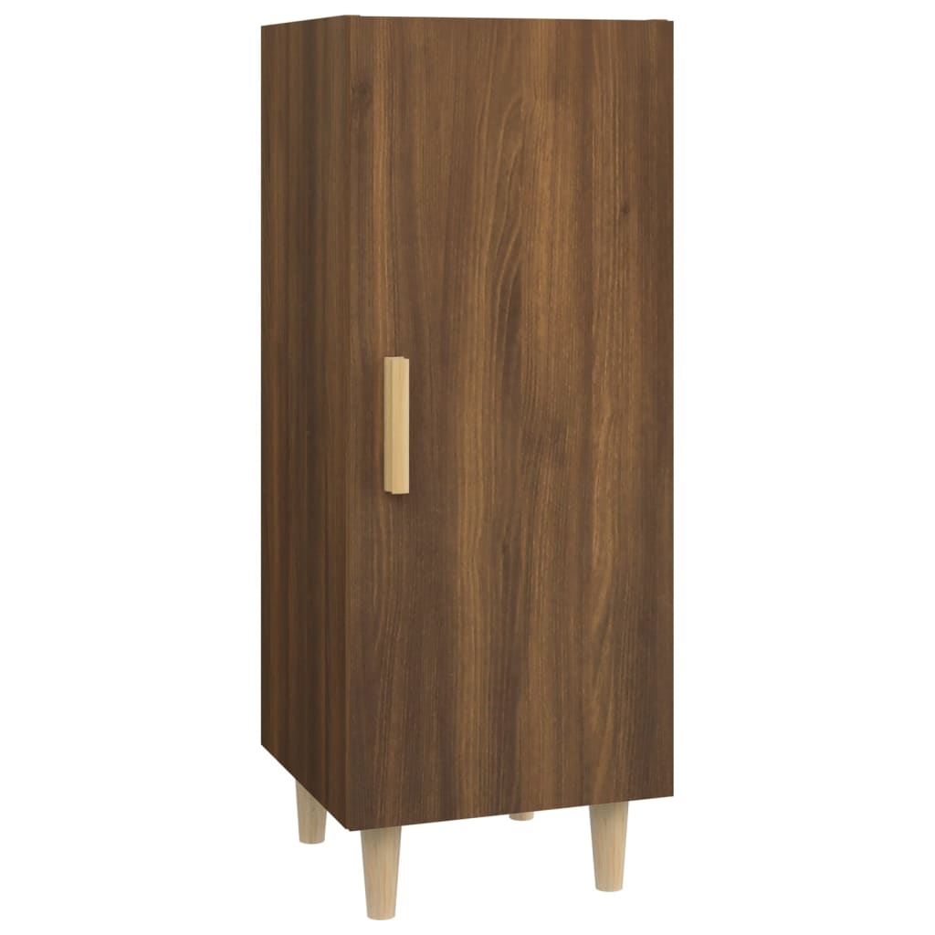 Dressoir 34,5x34x90 cm bewerkt hout bruin eikenkleur – afbeelding 2
