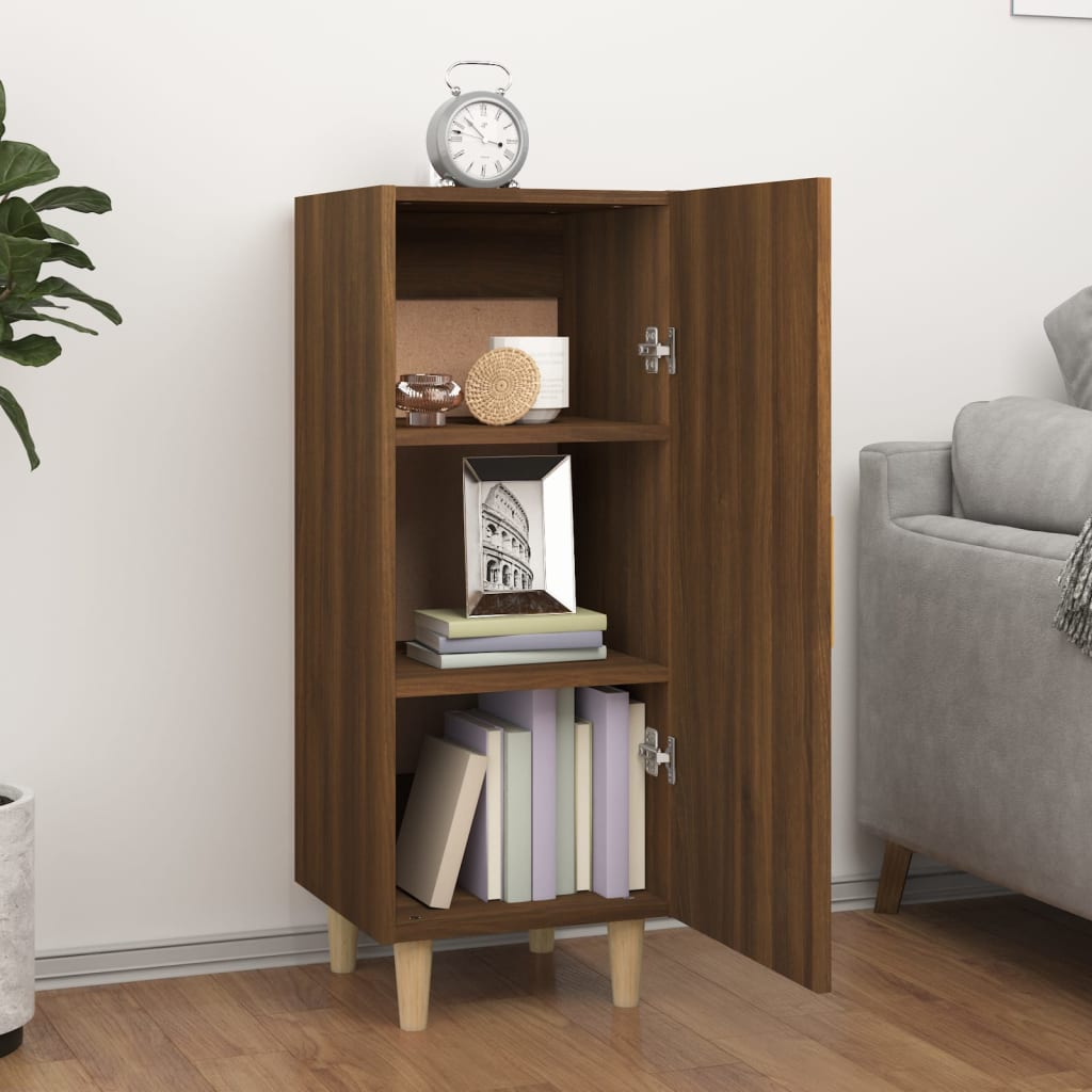 Dressoir 34,5x34x90 cm bewerkt hout bruin eikenkleur – afbeelding 3