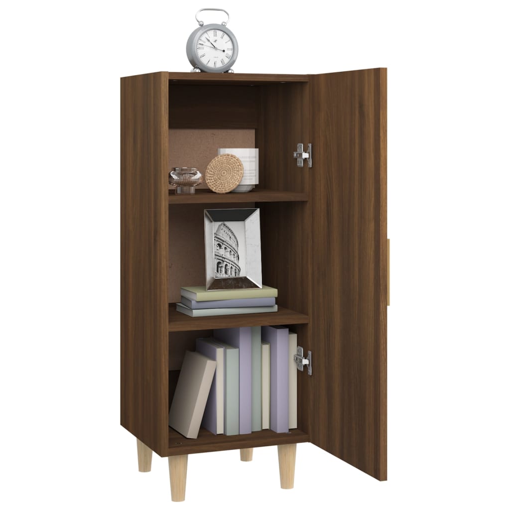 Dressoir 34,5x34x90 cm bewerkt hout bruin eikenkleur – afbeelding 4