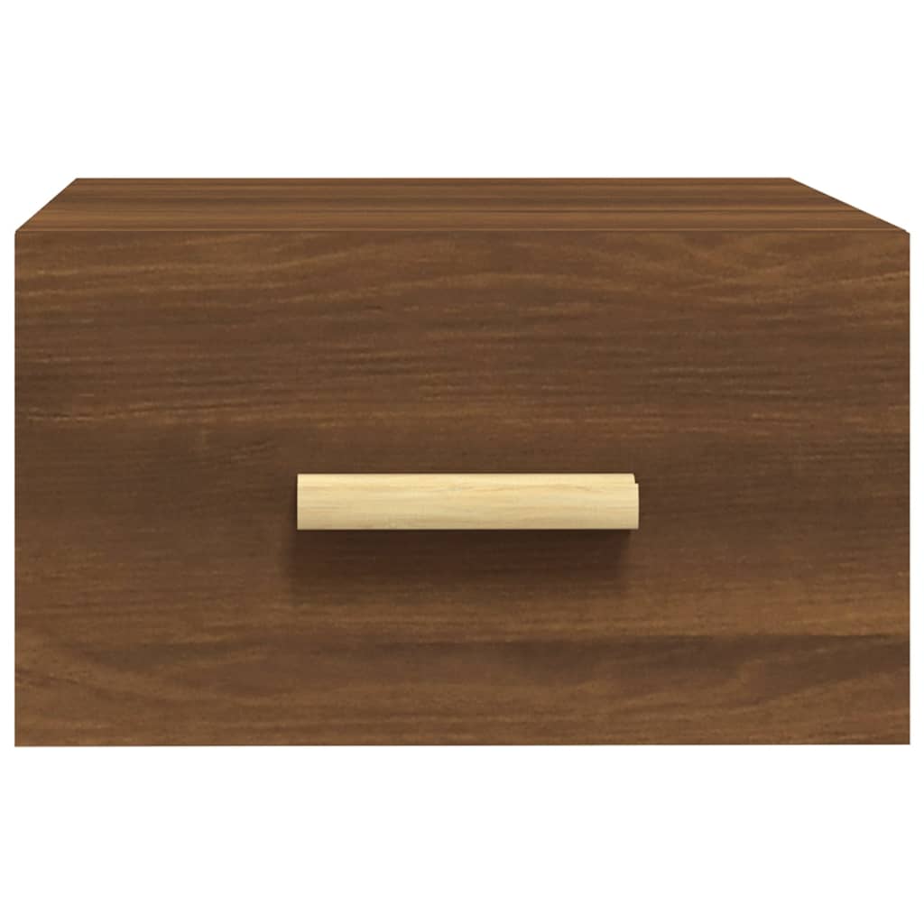 Nachtkastje wandgemonteerd 35x35x20 cm bruin eikenkleur – afbeelding 4