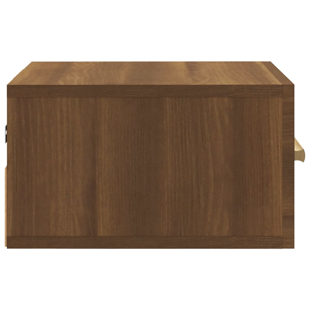 Nachtkastje wandgemonteerd 35x35x20 cm bruin eikenkleur – afbeelding 6