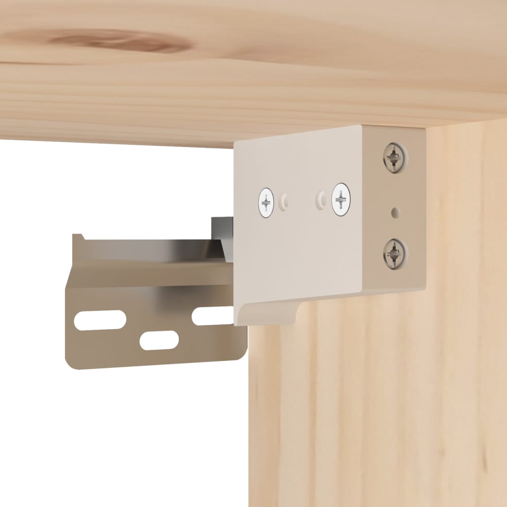 Wandkast 31,5x30x30 cm massief grenenhout – afbeelding 11