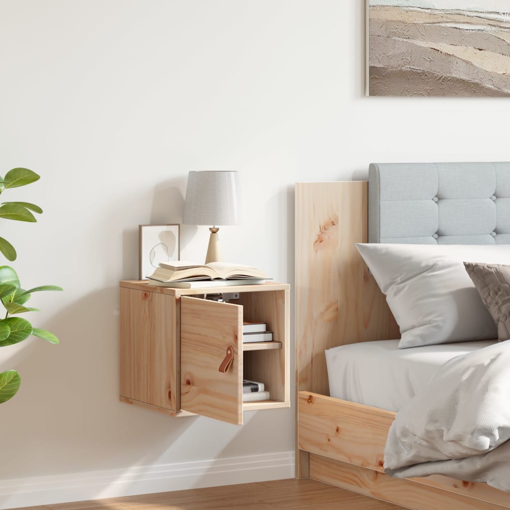 Wandkast 31,5x30x30 cm massief grenenhout – afbeelding 3