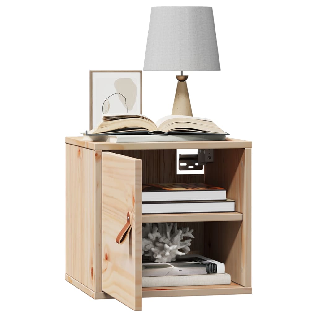 Wandkast 31,5x30x30 cm massief grenenhout – afbeelding 4