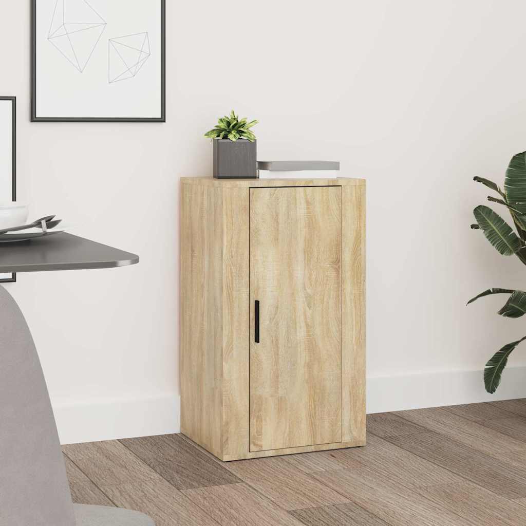Dressoir 40x33x70 cm bewerkt hout sonoma eikenkleurig – afbeelding 1