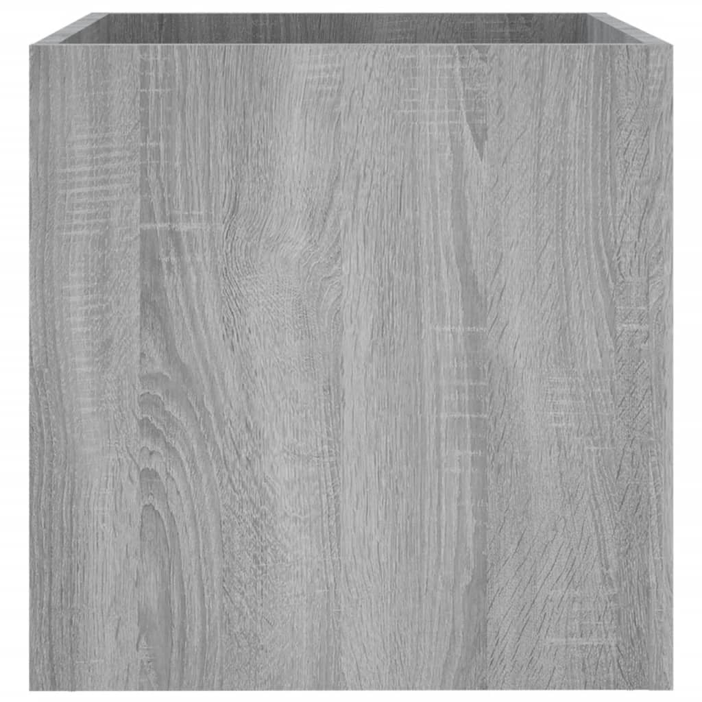 Plantenbak 40x40x40 cm bewerkt hout grijs sonoma eiken – afbeelding 5