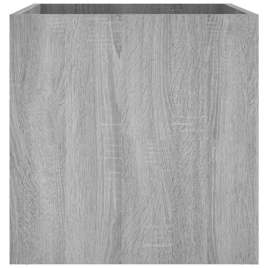 Plantenbak 40x40x40 cm bewerkt hout grijs sonoma eiken – afbeelding 6