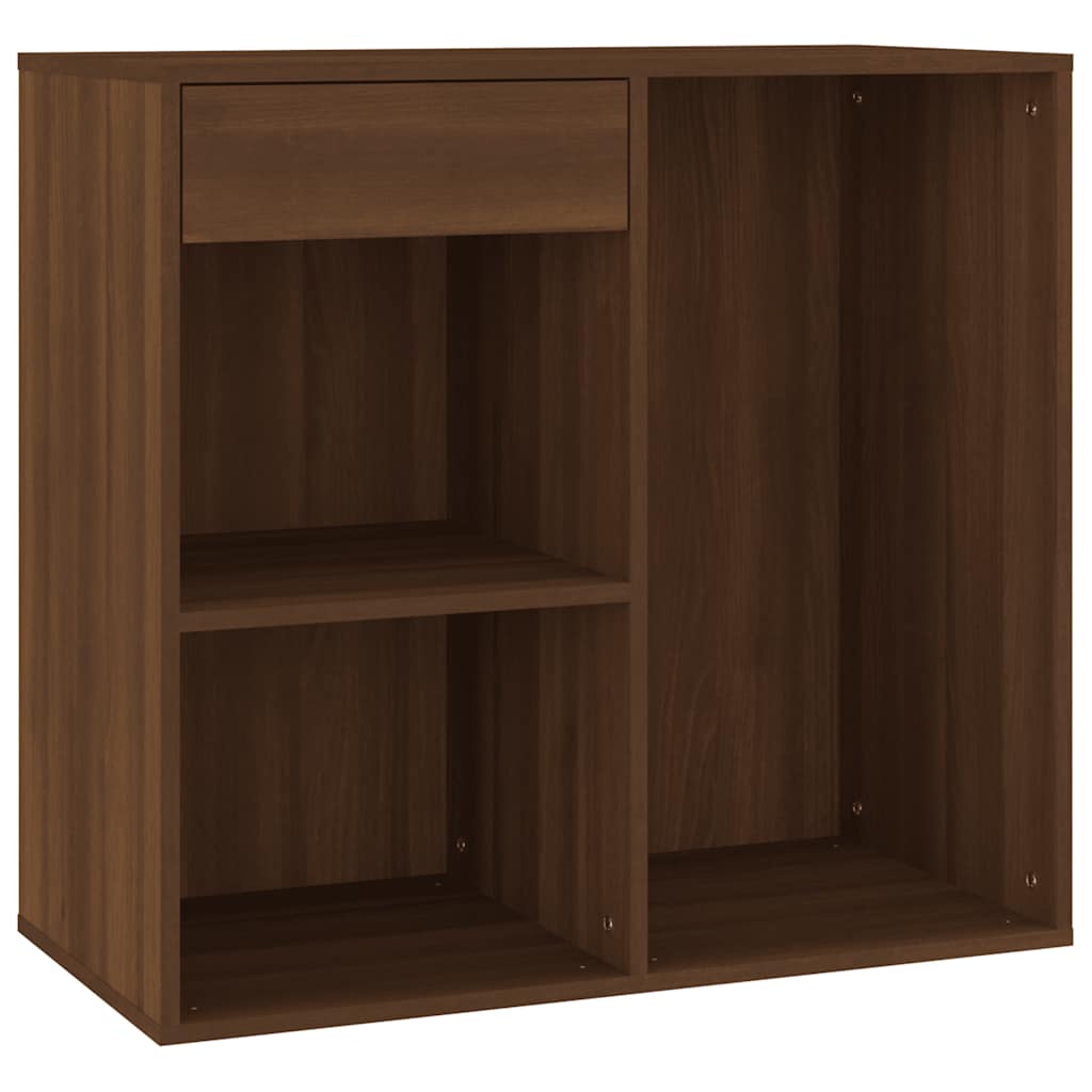 Cosmeticakast 80x40x75 cm bewerkt hout bruin eikenkleur – afbeelding 2