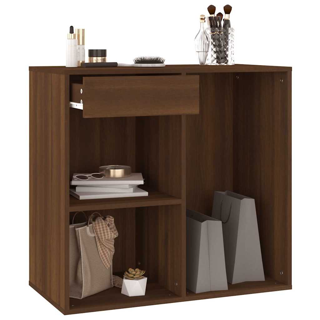 Cosmeticakast 80x40x75 cm bewerkt hout bruin eikenkleur – afbeelding 6