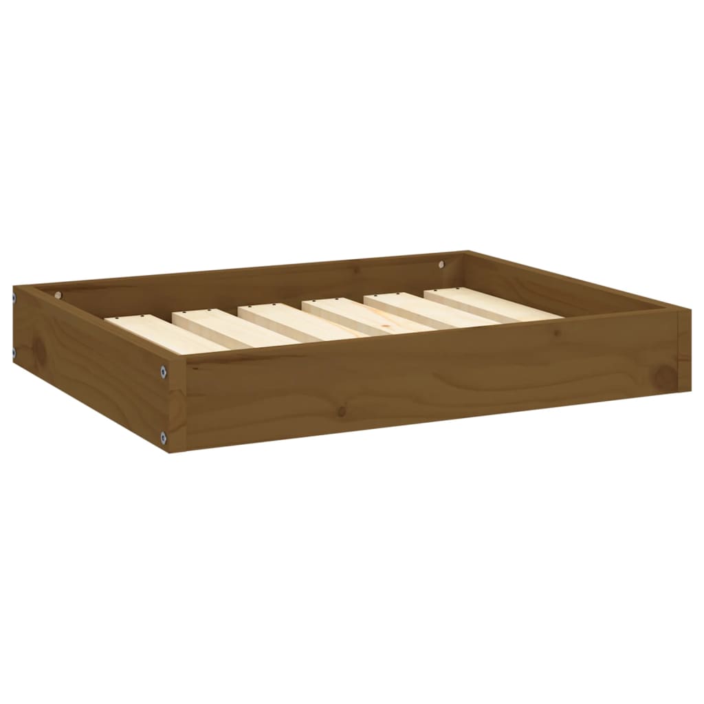 Hondenmand 61,5x49x9 cm massief grenenhout honingbruin – afbeelding 2