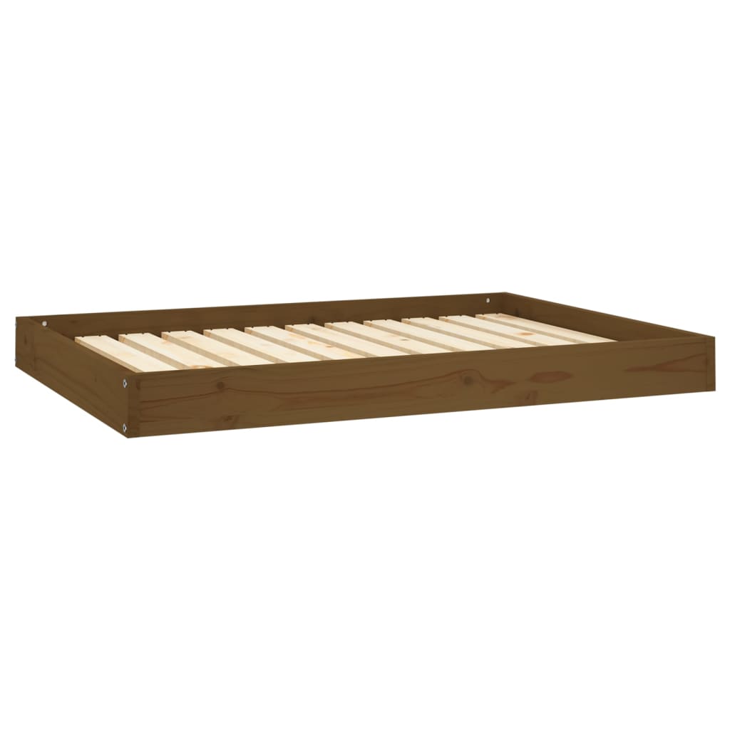 Hondenmand 101,5x74x9 cm massief grenenhout honingbruin – afbeelding 2
