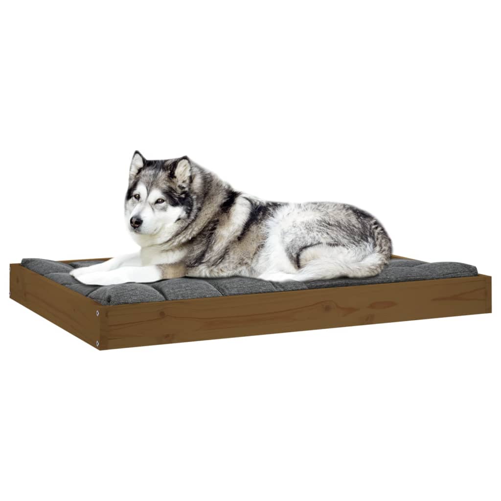 Hondenmand 101,5x74x9 cm massief grenenhout honingbruin – afbeelding 6