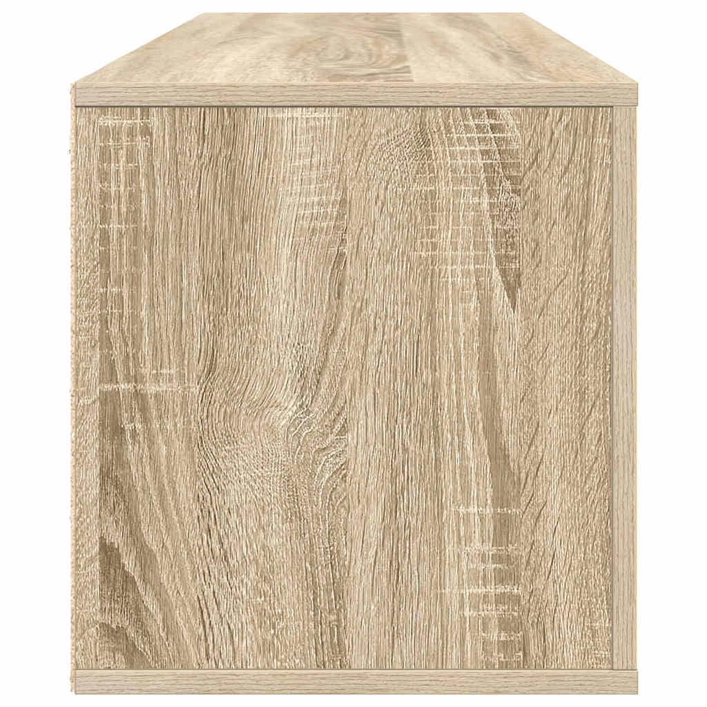 Wandschoenenkast 100x35x38 cm bewerkt hout sonoma eiken – afbeelding 7