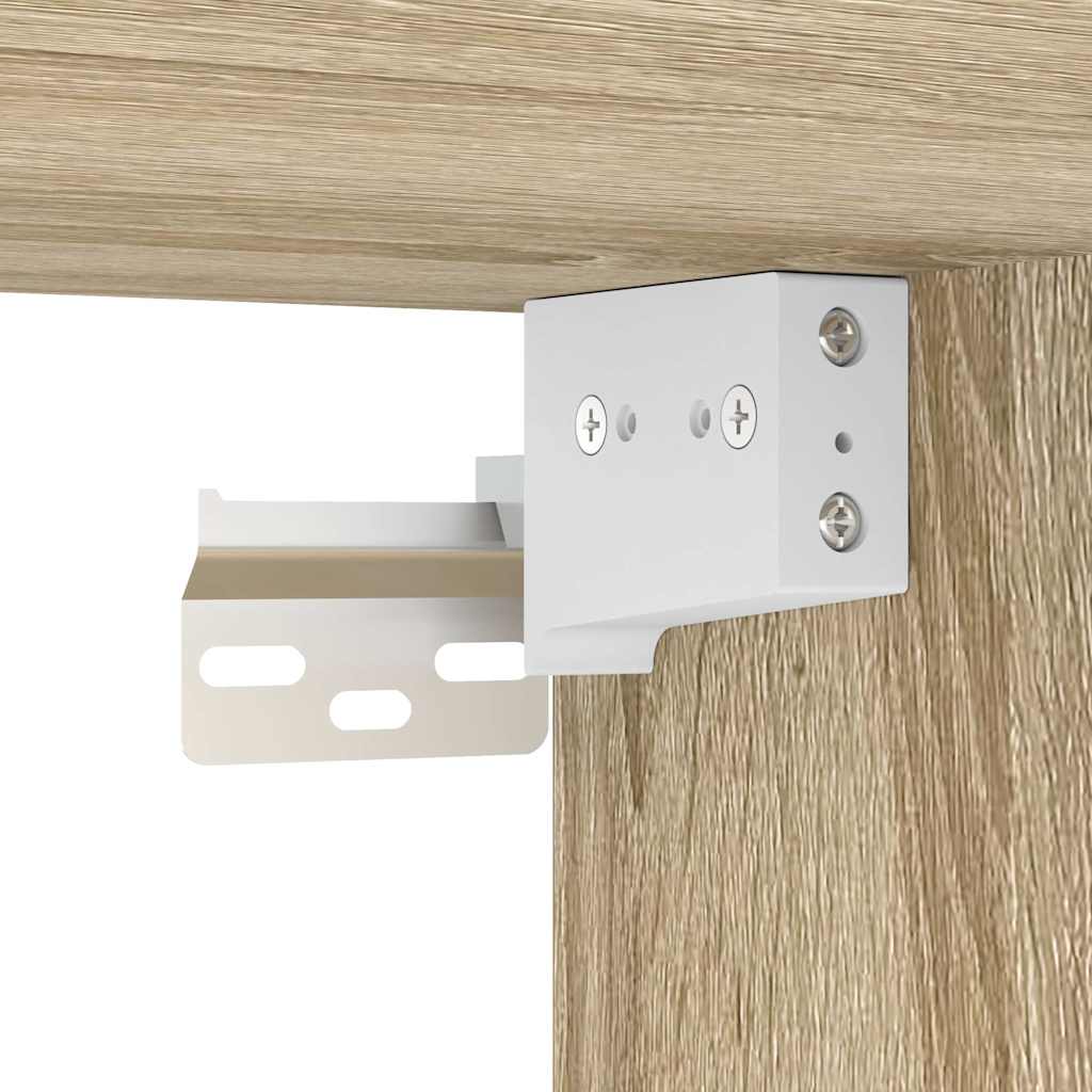 Wandschoenenkast 100x35x38 cm bewerkt hout sonoma eiken – afbeelding 9