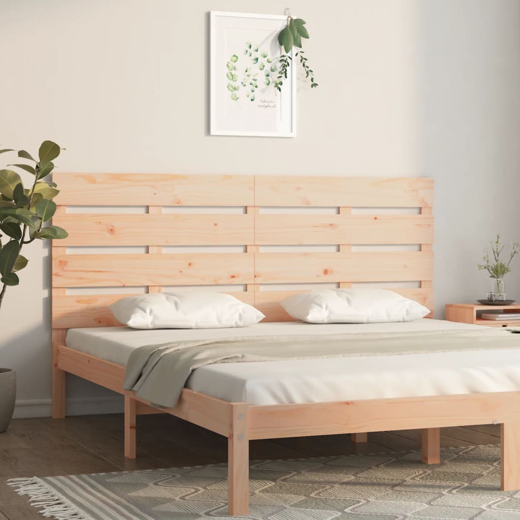 Hoofdbord 120x3x80 cm massief grenenhout – afbeelding 1