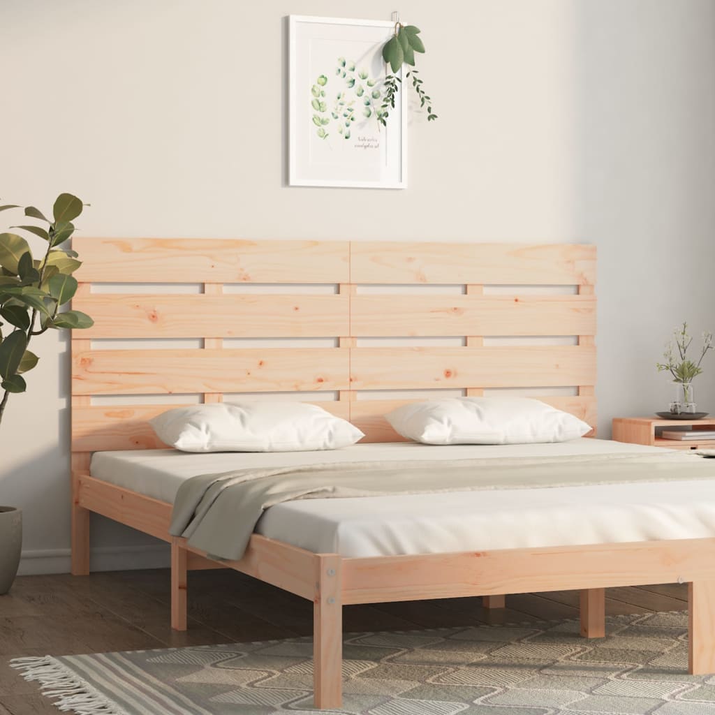 Hoofdbord 140x3x80 cm massief grenenhout – afbeelding 1