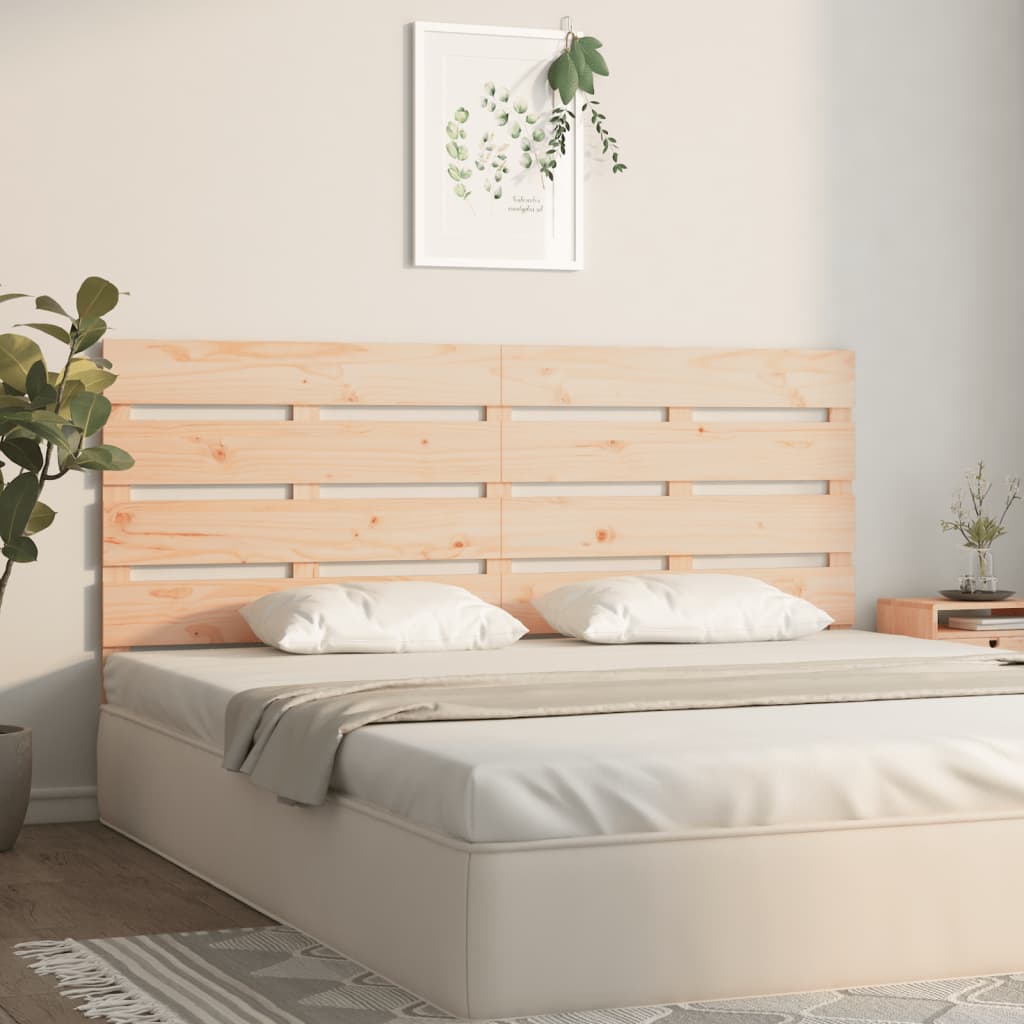 Hoofdbord 140x3x80 cm massief grenenhout – afbeelding 3