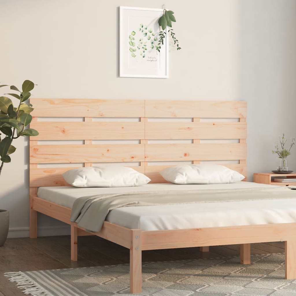 Hoofdbord 160x3x80 cm massief grenenhout – afbeelding 1
