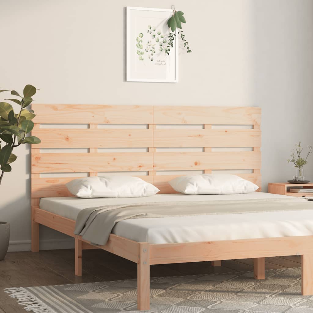 Hoofdbord 200x3x80 cm massief grenenhout – afbeelding 1
