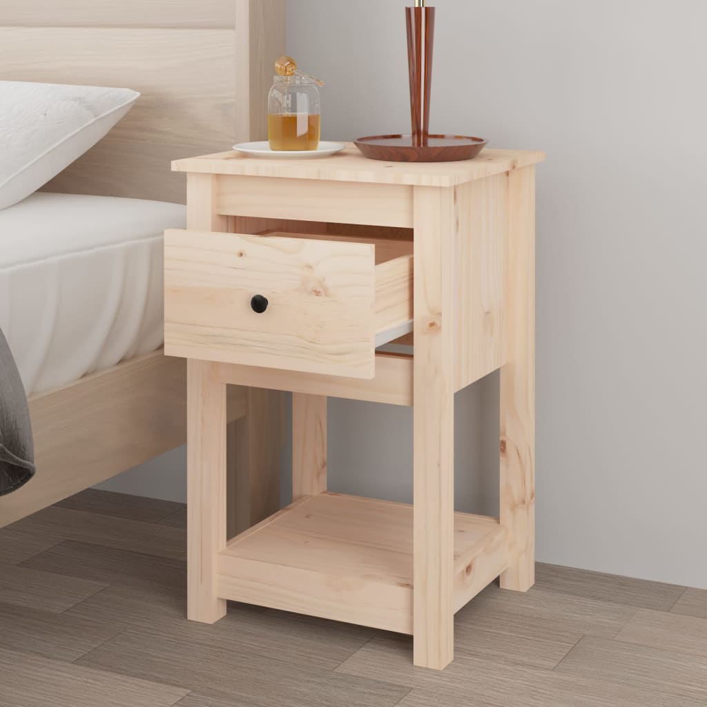 Nachtkastjes 2 st 40x35x61,5 cm massief grenenhout – afbeelding 4