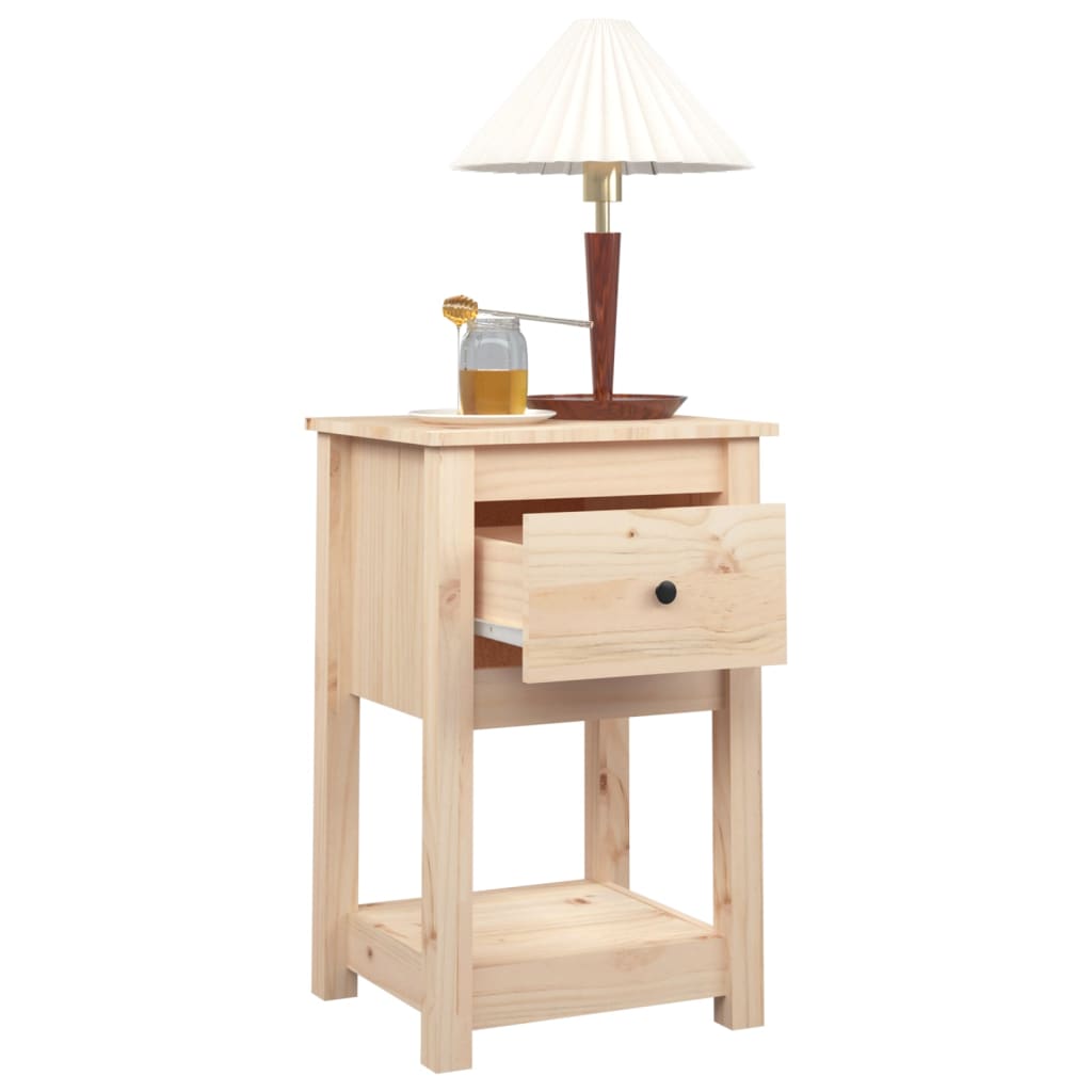 Nachtkastjes 2 st 40x35x61,5 cm massief grenenhout – afbeelding 5