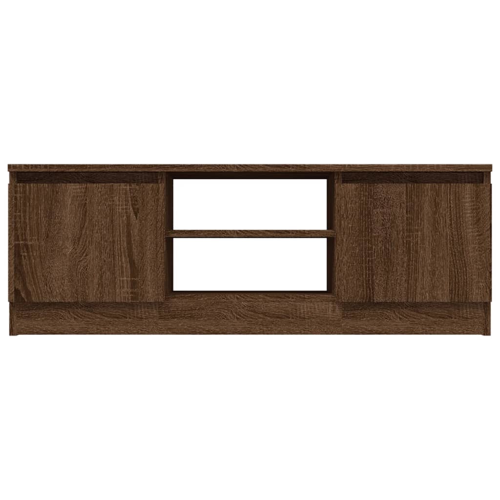 Tv-meubel met deur 102x30x36 cm bruin eikenkleur – afbeelding 5