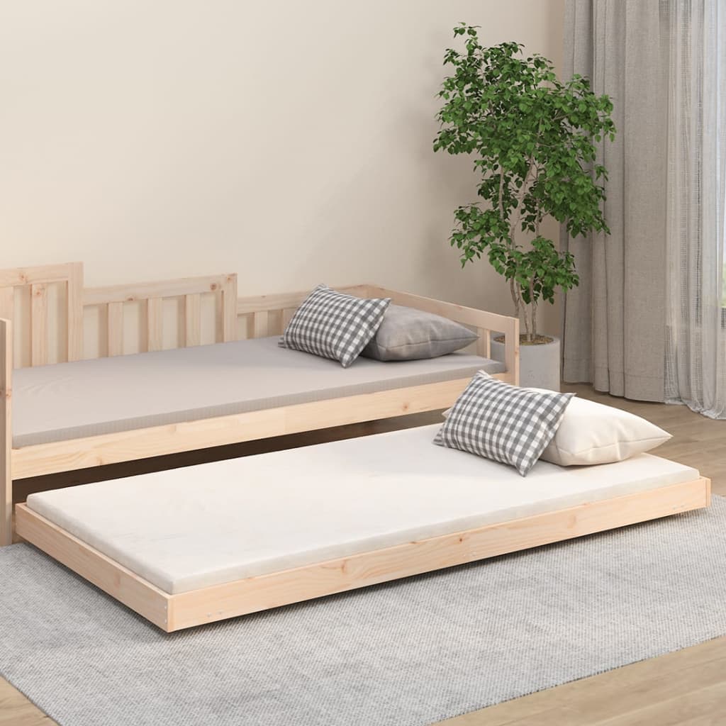 Bedframe zonder matras massief grenenhout 90x200 cm – afbeelding 1