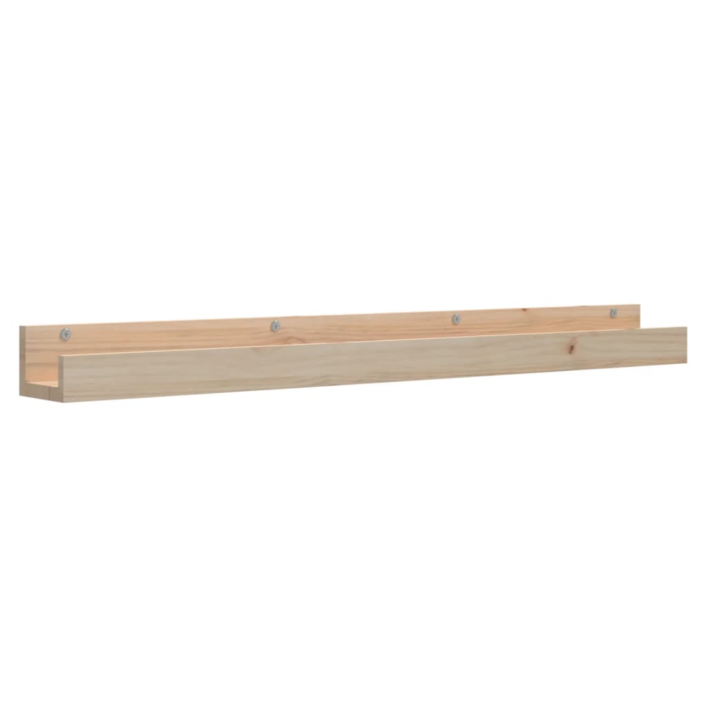 Wandschappen 2 st 110x12x9 cm massief grenenhout – afbeelding 3