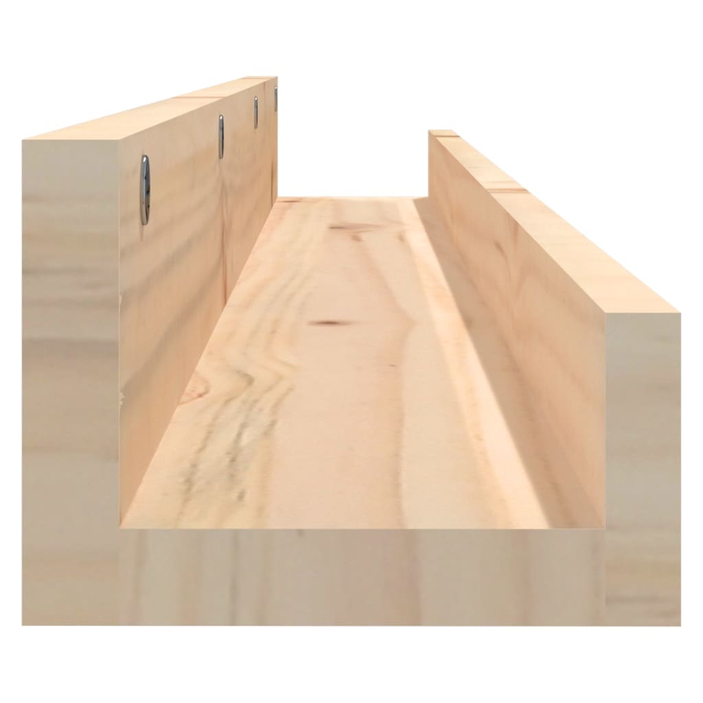 Wandschappen 2 st 110x12x9 cm massief grenenhout – afbeelding 5