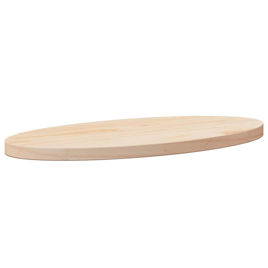 Tafelblad ovaal 60x30x2,5 cm massief grenenhout