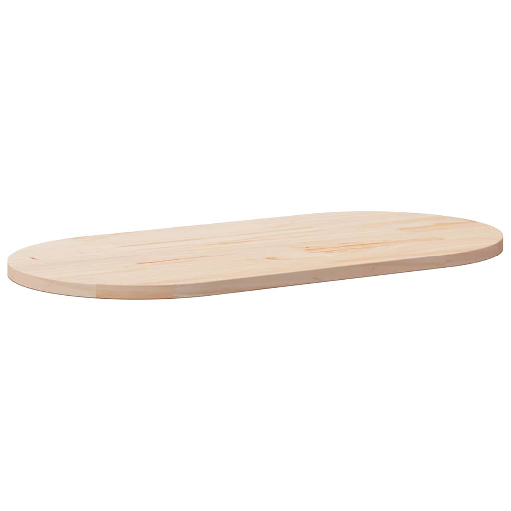 Tafelblad 110x55x2,5 cm massief grenenhout ovaal