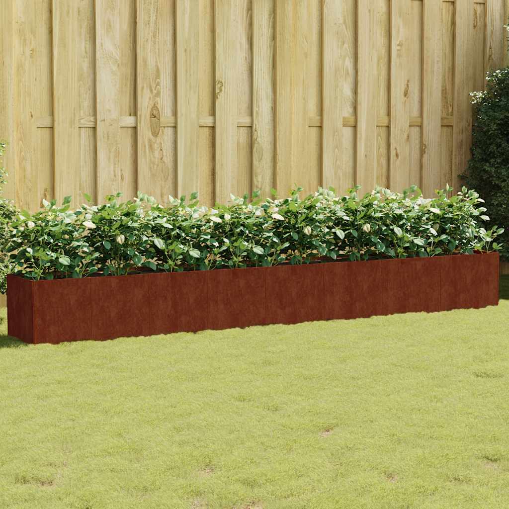 Plantenbak verhoogd 360x40x40 cm cortenstaal