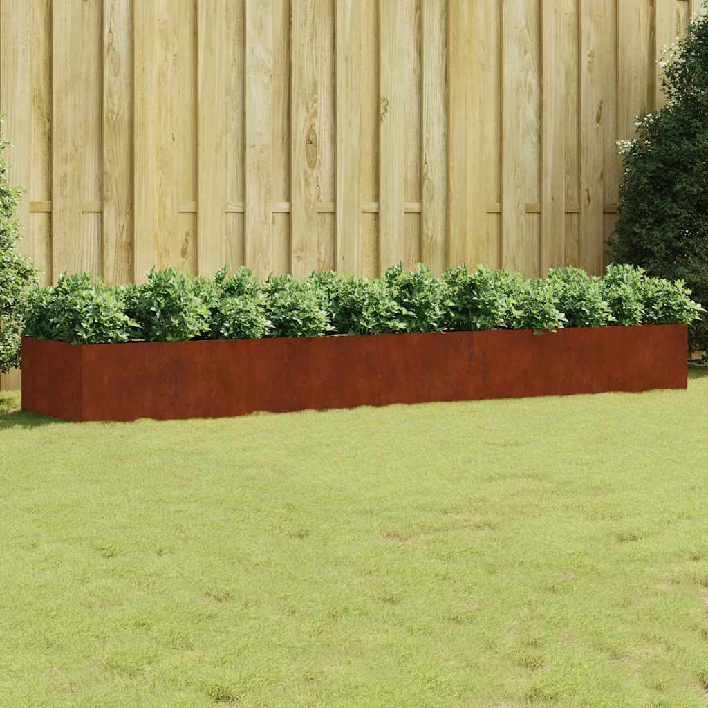 Plantenbak verhoogd 360x80x40 cm cortenstaal