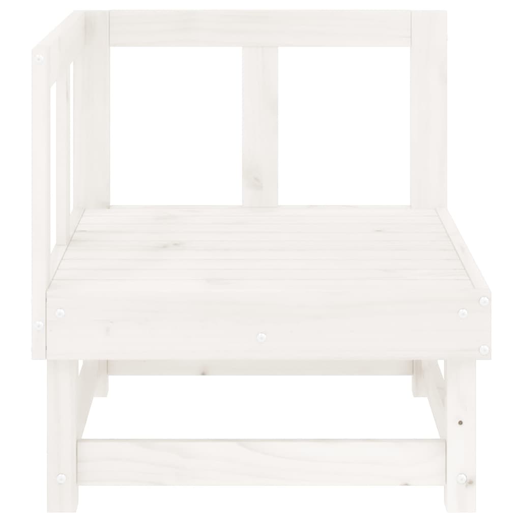 Tuinhoekbank massief grenenhout wit – afbeelding 3