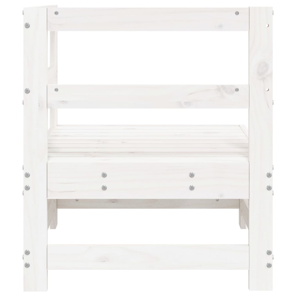 Tuinhoekbank massief grenenhout wit – afbeelding 5