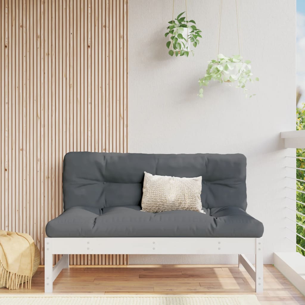 Tuinmiddenbank 120x80 cm massief grenenhout wit