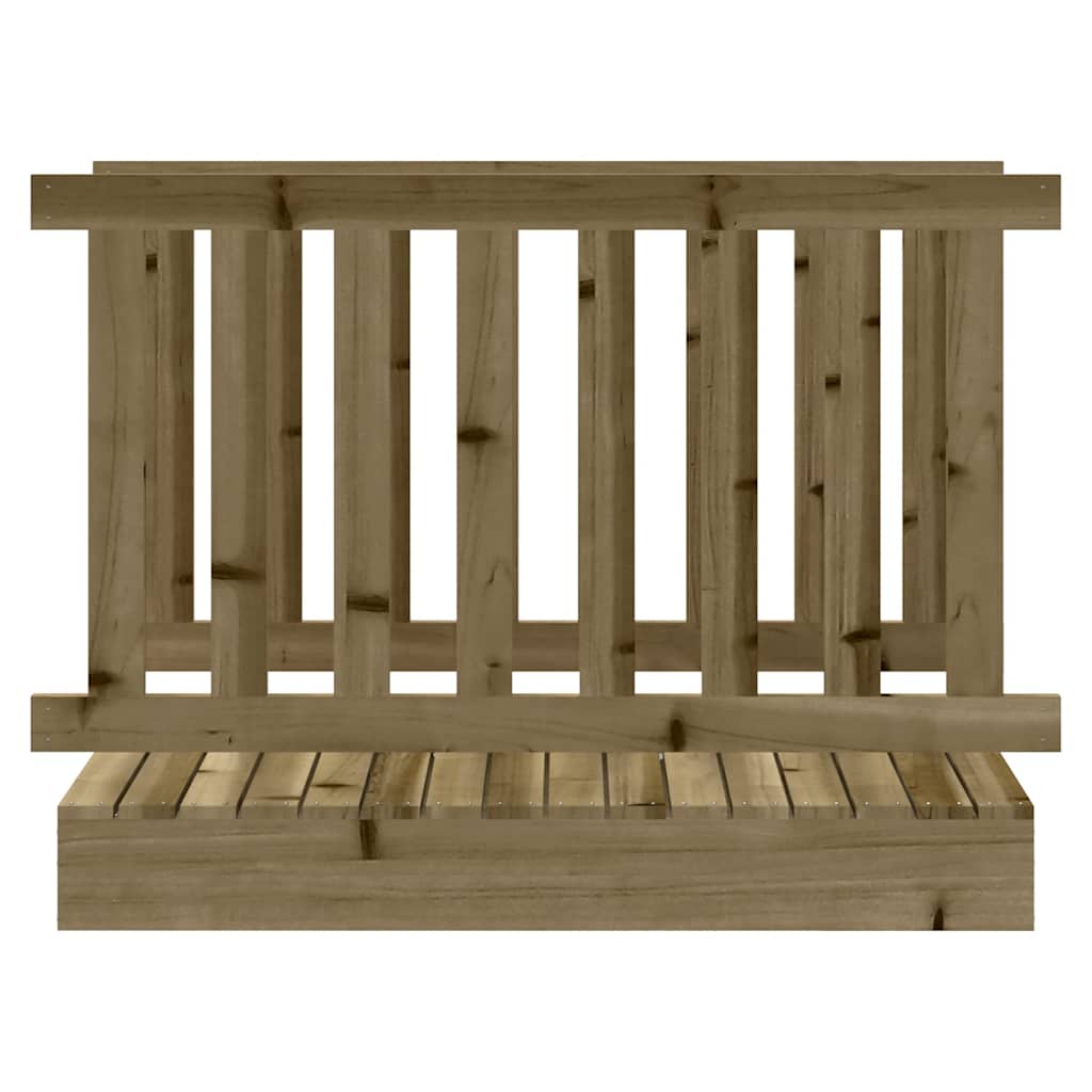 Speelbrug 45x107,5x79 cm geïmpregneerd grenenhout – afbeelding 3