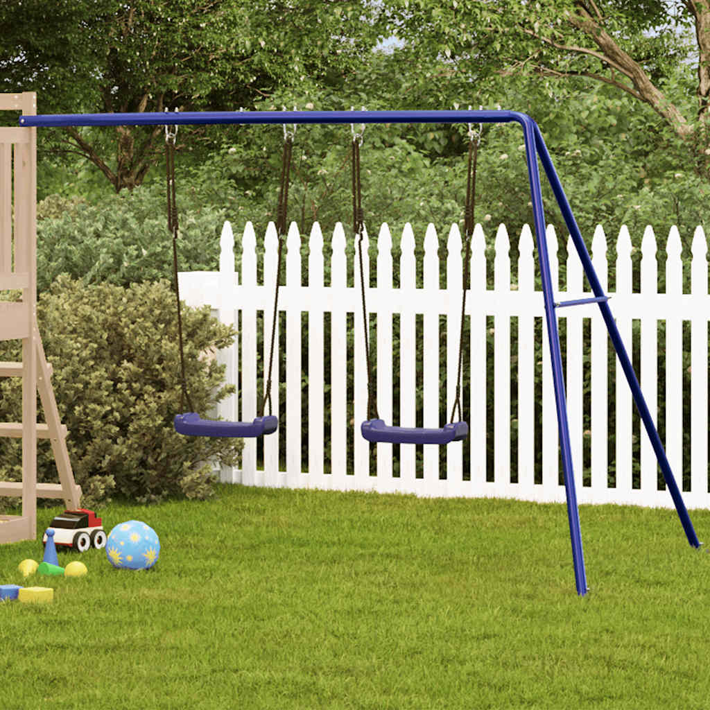 Schommels 2 st 265x156,5x155,5 cm blauw polypropeen – afbeelding 2