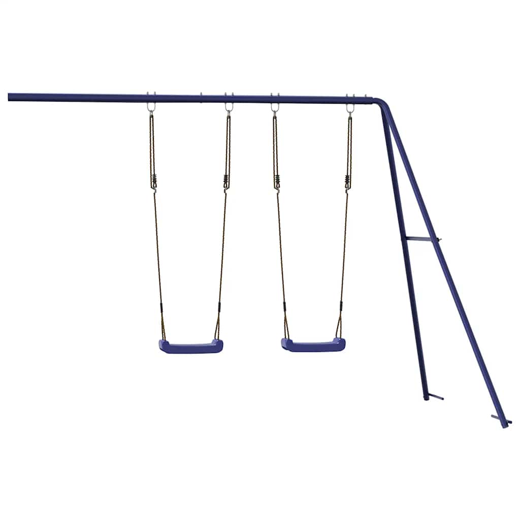 Schommels 2 st 265x185x188 cm blauw polypropeen – afbeelding 1