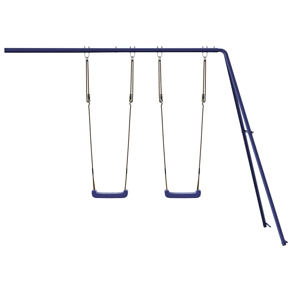 Schommels 2 st 265x185x188 cm blauw polypropeen – afbeelding 3