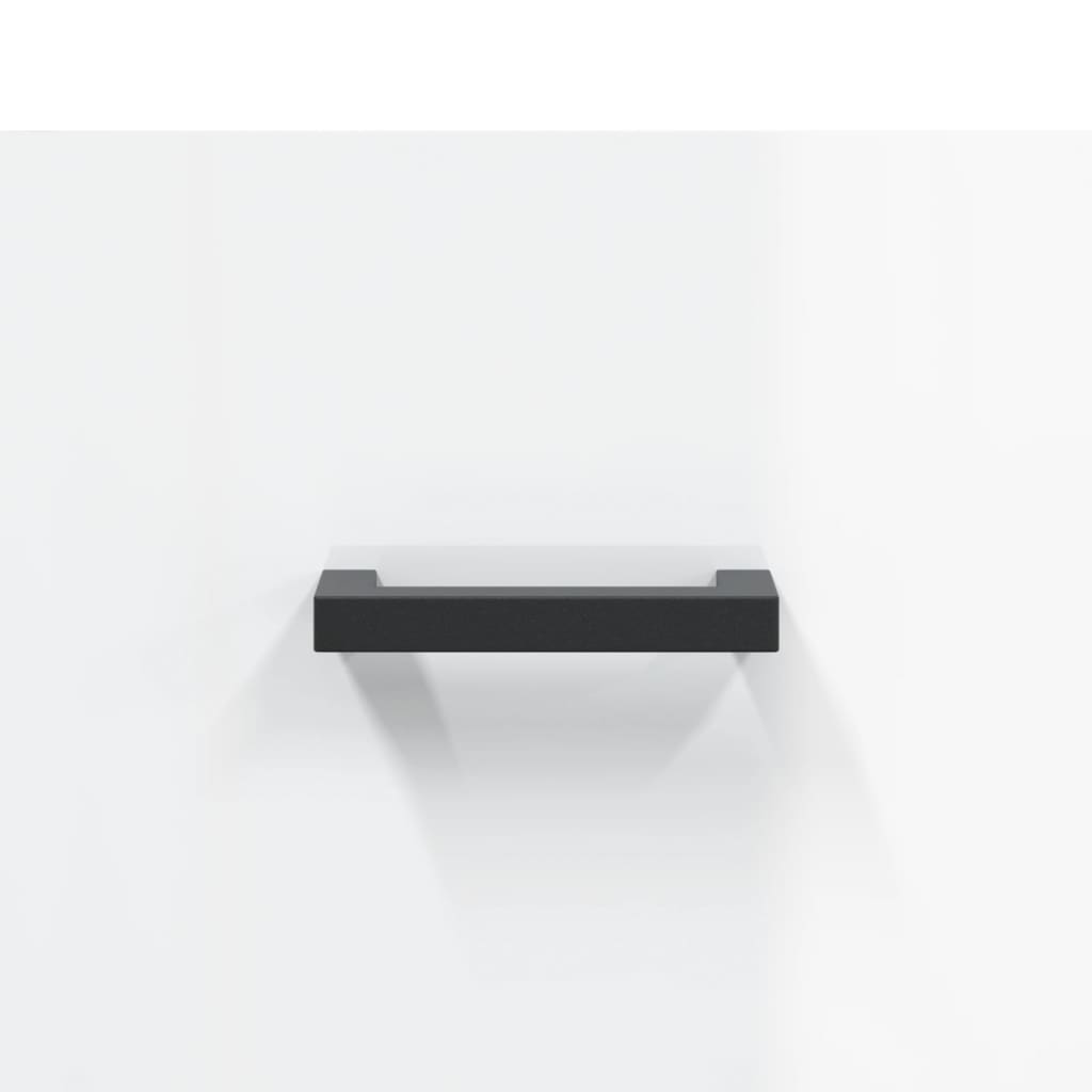 Hoge kast 69,5x31x115 cm bewerkt hout hoogglans wit – afbeelding 9