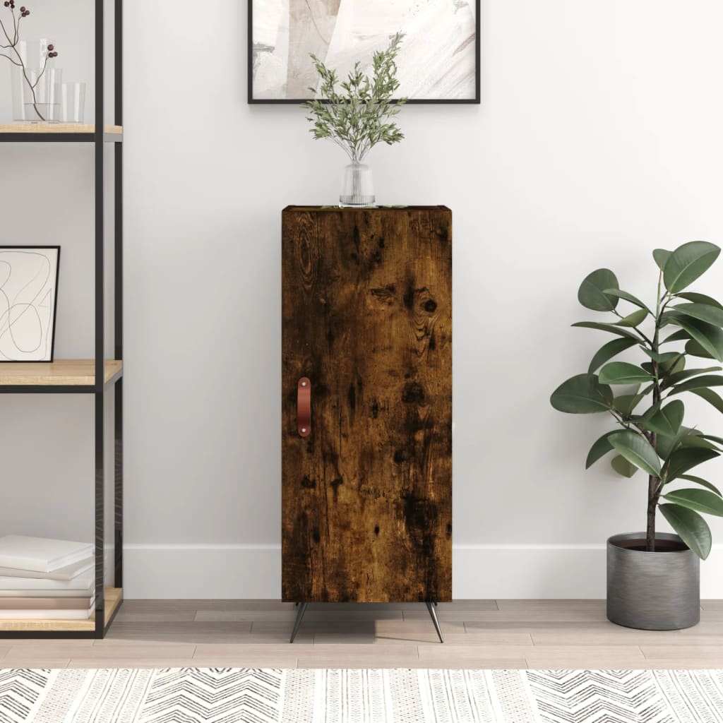 Dressoir 34,5x34x90 cm bewerkt hout gerookt eiken