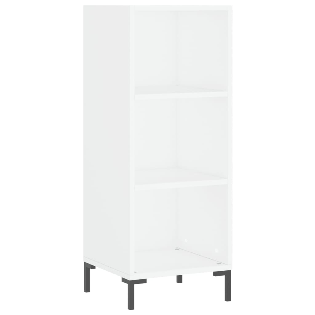 Dressoir 34,5x32,5x90 cm bewerkt hout wit – afbeelding 2